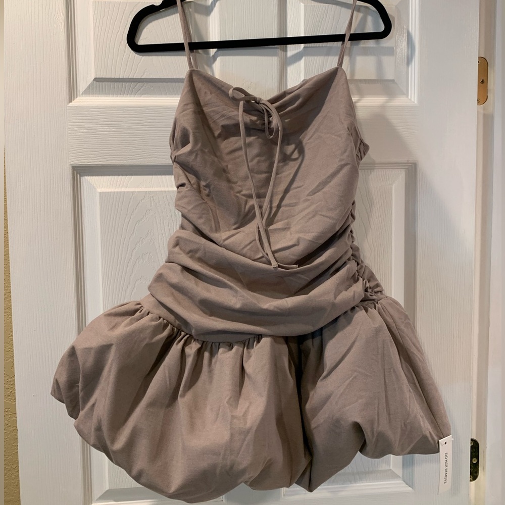 For Love and Lemons Marianne Mini Dress — Gray